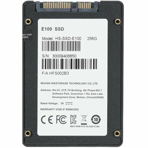 Накопитель SSD 256Гб Hikvision HS-SSD-E100/256G E100 Client SSD 2,5"